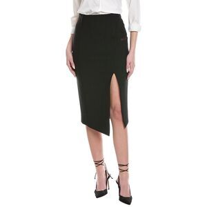 Off-White™ Womens  Wool-Blend Pencil Skirt, Black